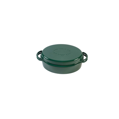 Green Dutch Oven Oval - ENJOY THE OUTDOORS